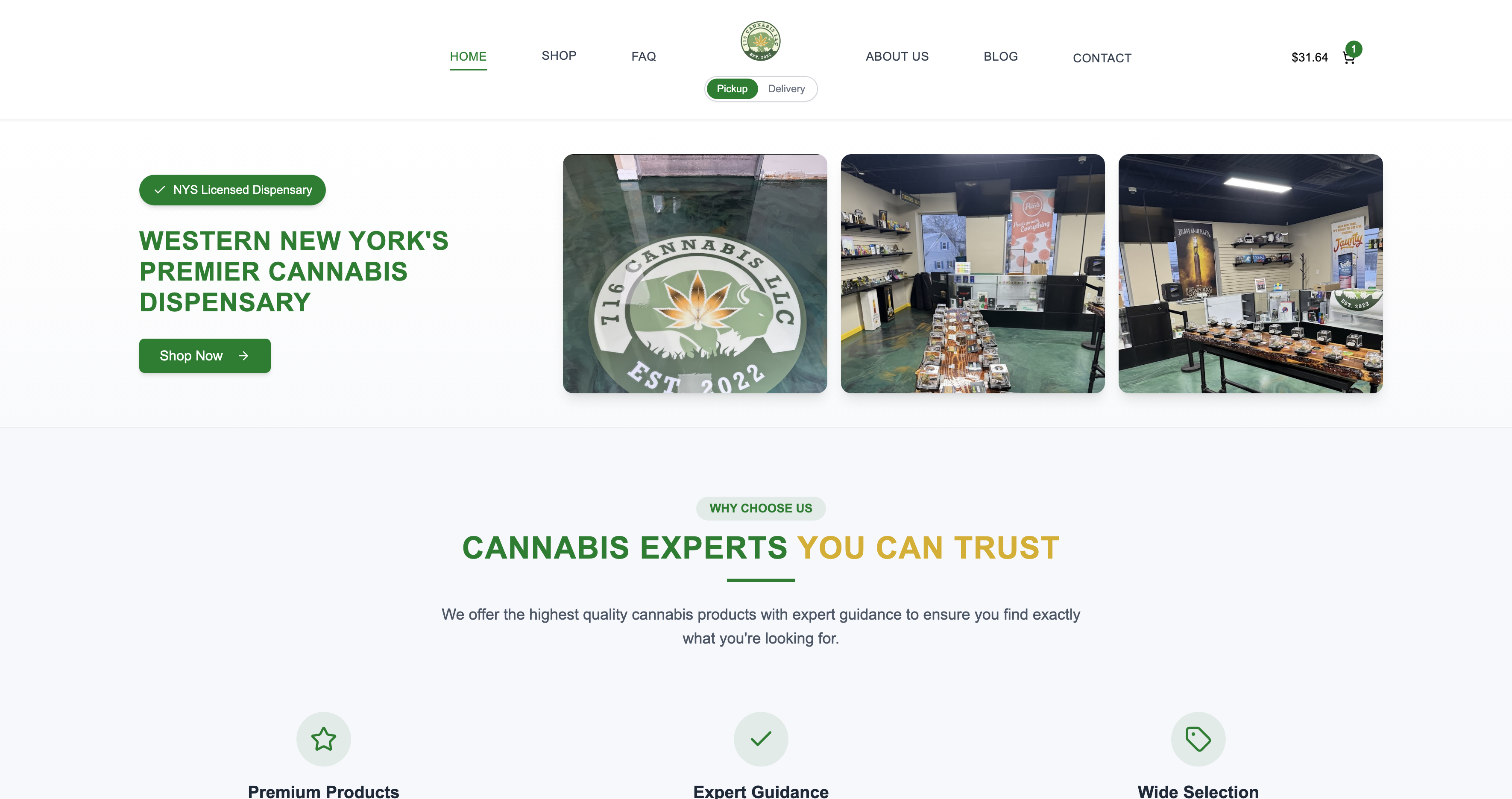 716 Cannabis Website